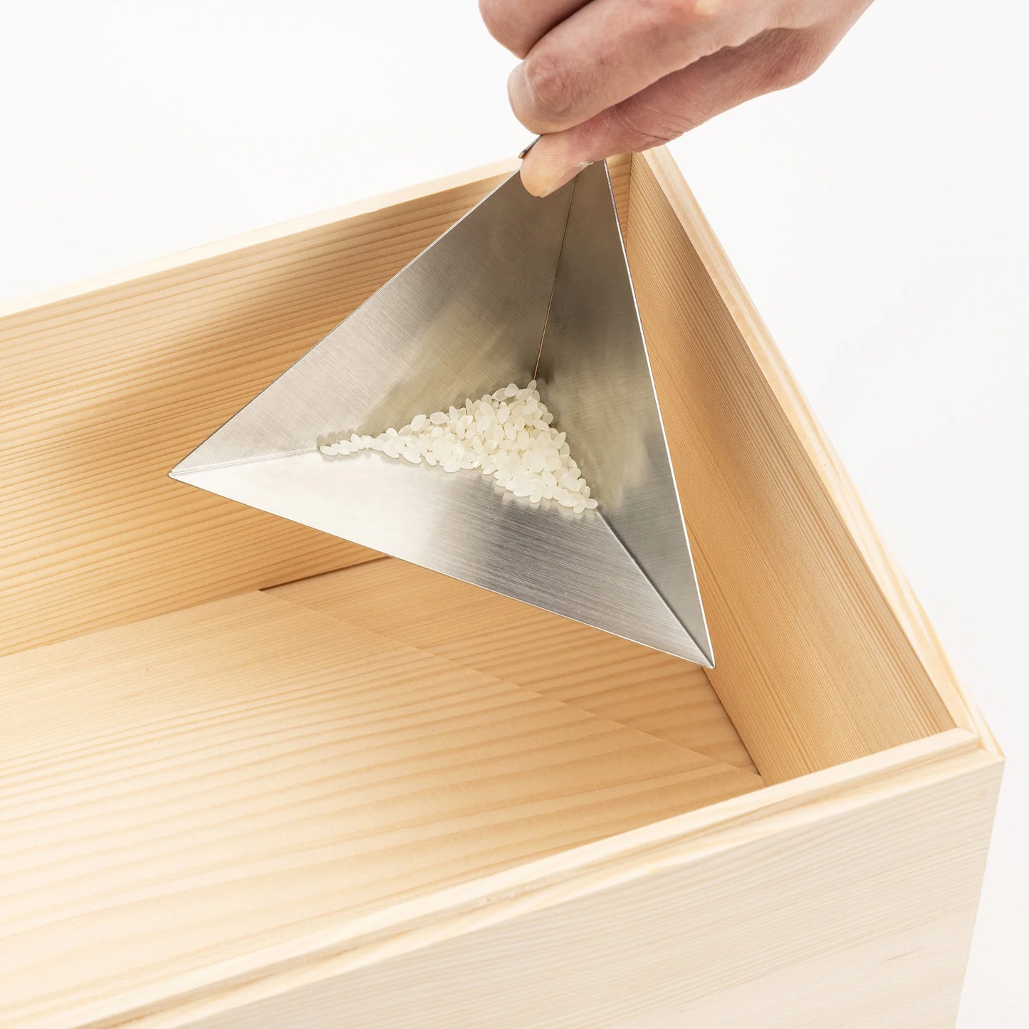 TanakaSotoubaWorks RICE STOCKER & CORNER CUP 5kg(最後の一粒まで取り出しやすい米びつ 5㎏)